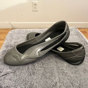 Puma Women's Silver Ballet flats sneakers